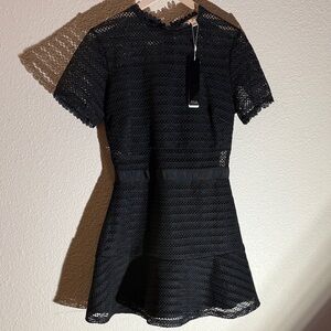 Elegant Black Lace Dress size L